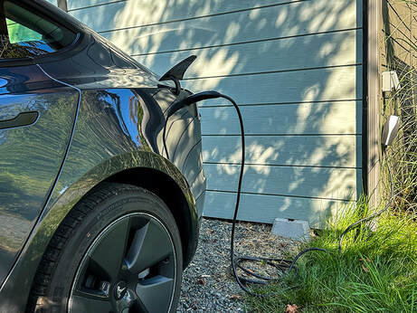 EV Charging free to guests, Manna House, Denman Island