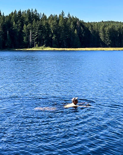 Swimming in Chickadee Lake